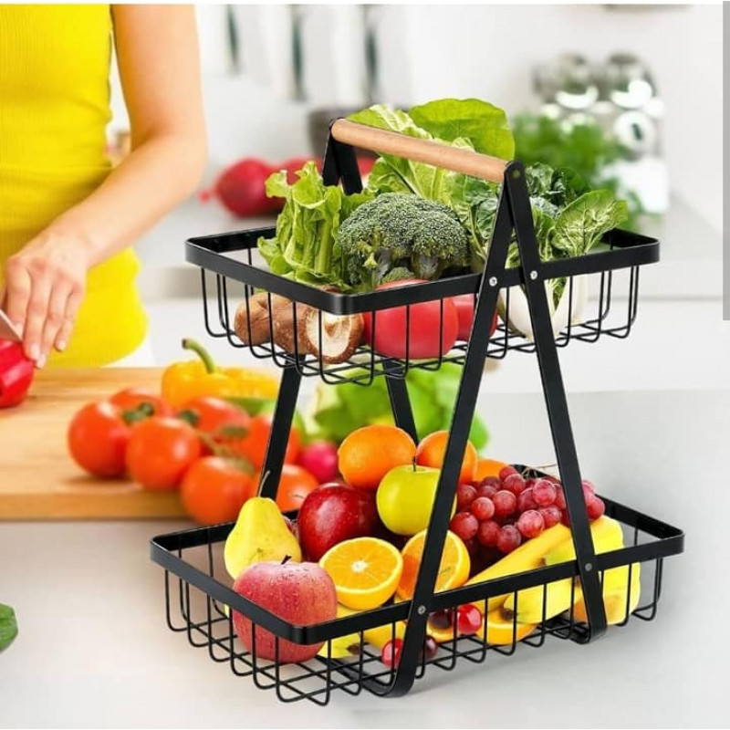 2 Layer Fruit Storage Basket